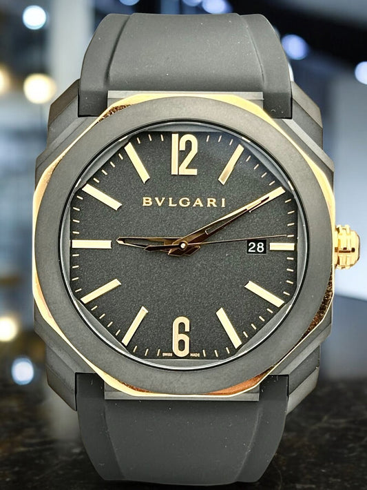 Bulgari Octo Black Rose Gold Accents 103085 | 2022 | 41mm