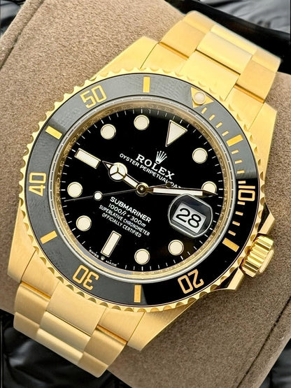 New Rolex Submariner Date Yellow Gold Black Dial 126618LN | 2024 | 41mm