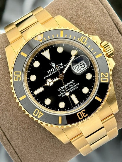 New Rolex Submariner Date Yellow Gold Black Dial 126618LN | 2024 | 41mm