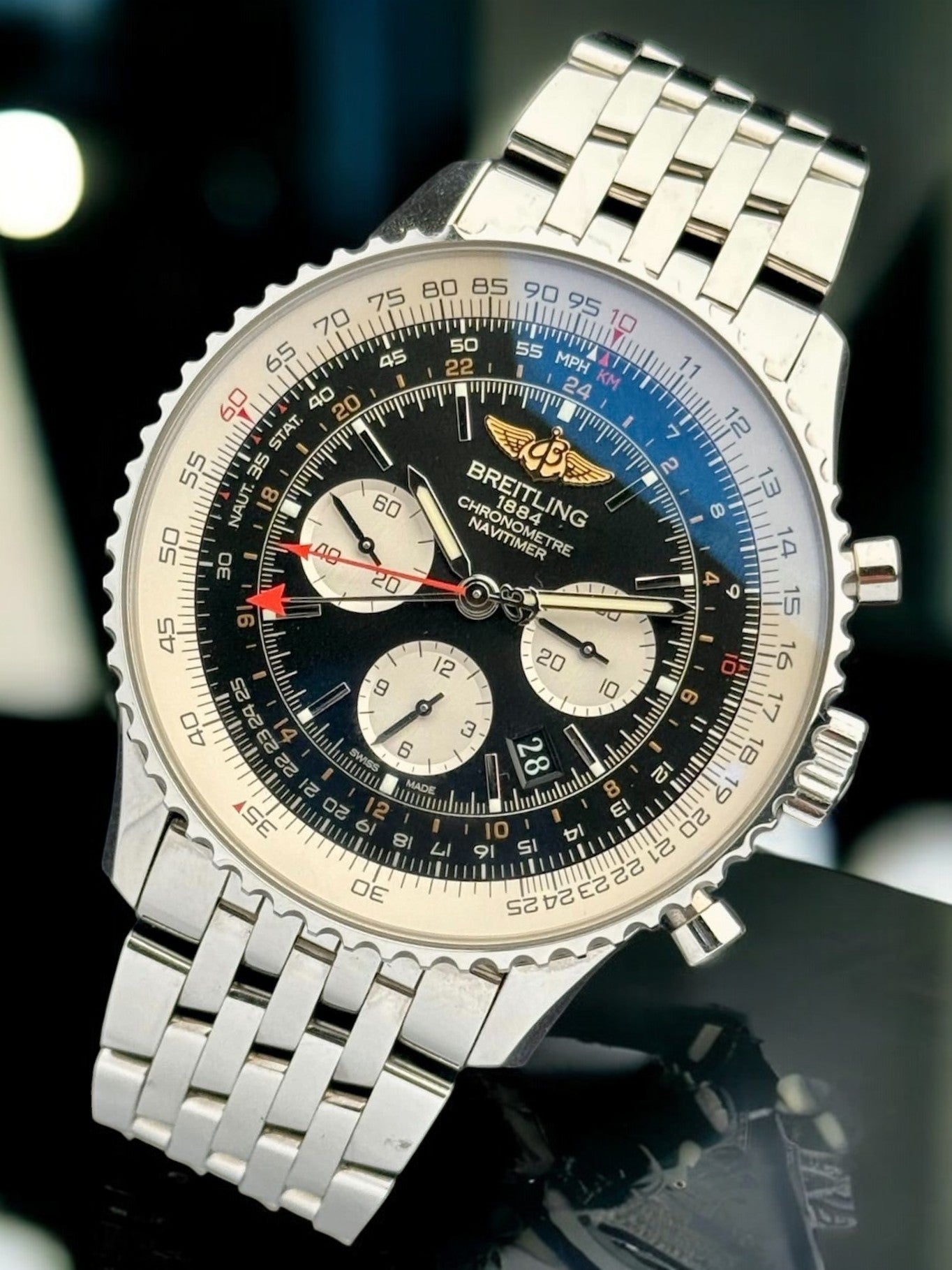 Breitling Navitimer GMT Chronograph Steel AB044121.BD24.443A | 2016 | 48mm