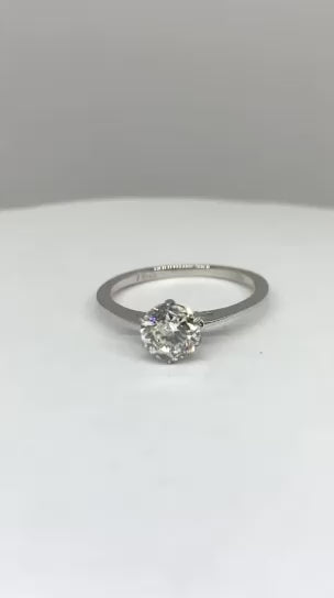 1.13ct Round Briliiant Cut Natural Diamond Ring