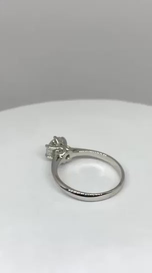 1.02ct Round Brilliant Cut Natural Diamond Ring